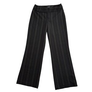 A. Byer Black Pinstripe Dress Pants Womens 7 Y2K Career Work Straight Leg